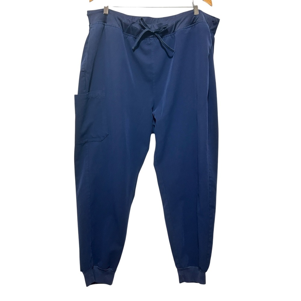 Mandala Mens Scrub Pants 3XL Navy Jogger Cargo Moisture Wicking Uniform Medical‎